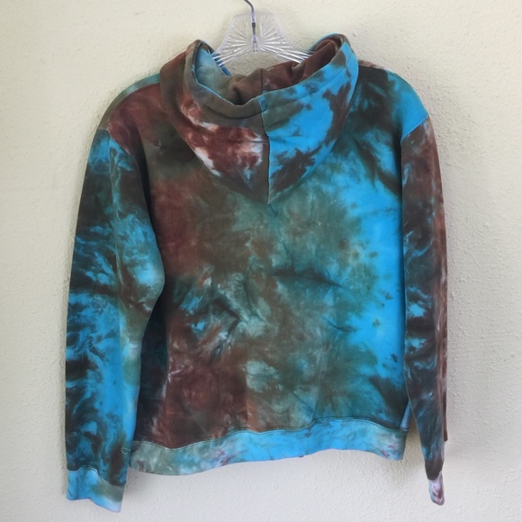 Paradise Island Zippered Hoodie Tie Dye Medium - Picture 3 of 7